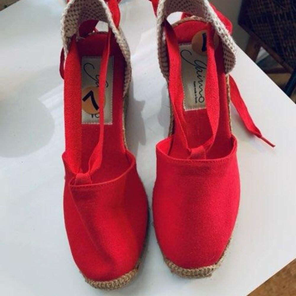 Gaimo Canvas Lace up Espadrilles
